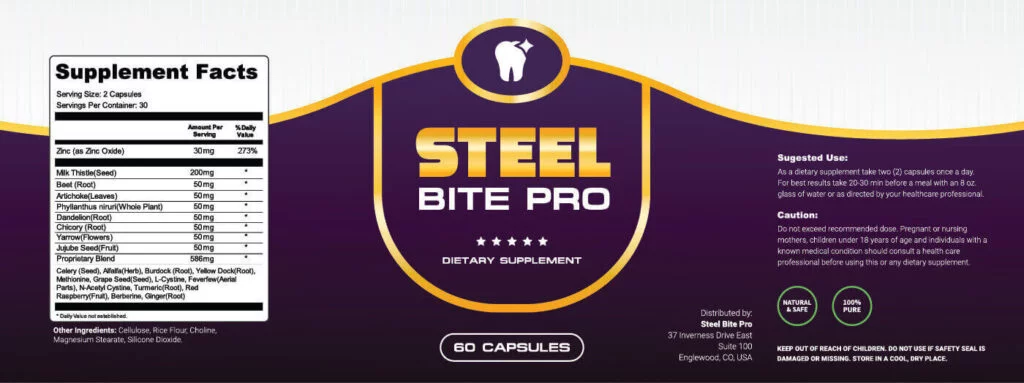 Steel Bite Pro ingredients